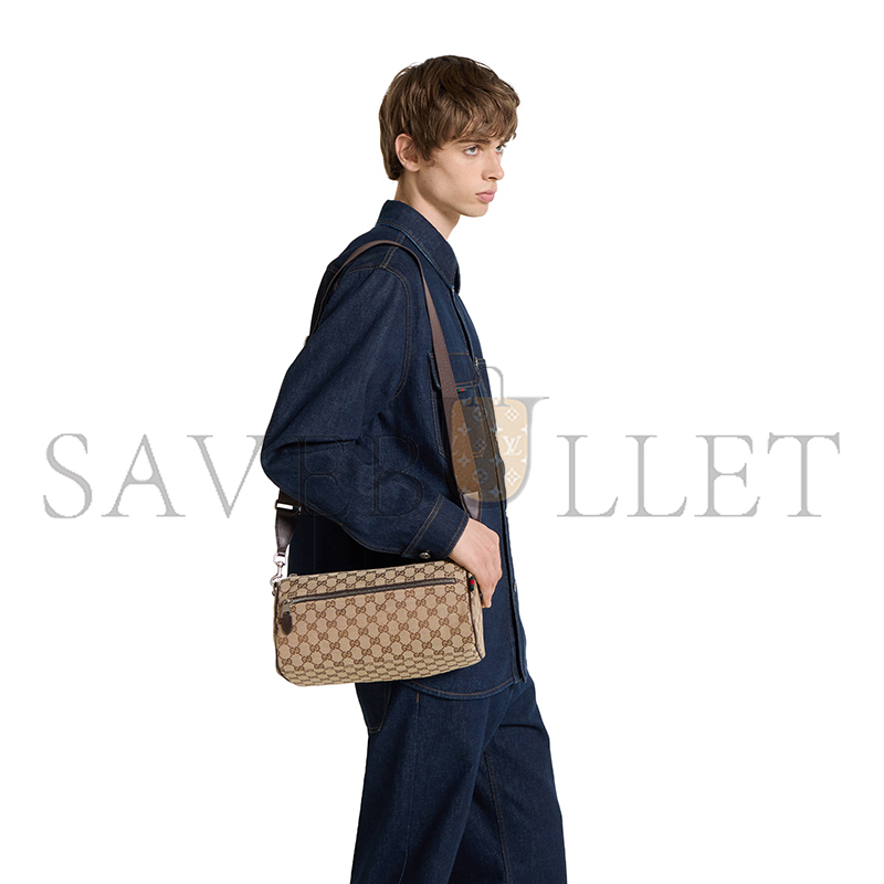 GUCCI GG CANVAS SMALL CYLINDER BAG ‎‎834455 (30*16*16cm)